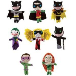 Superheroes and Villains City of Gotham String Dolls Set of 8